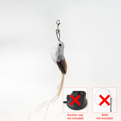 Handfree Ραβδί γάτας για πουλί/φτερό με πανίσχυρη βεντούζα διαδραστικά παιχνίδια για γάτες Προϊόντα για άσκηση κυνηγιού γατών για κατοικίδια