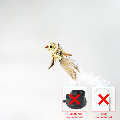 Handfree Ραβδί γάτας για πουλί/φτερό με πανίσχυρη βεντούζα διαδραστικά παιχνίδια για γάτες Προϊόντα για άσκηση κυνηγιού γατών για κατοικίδια