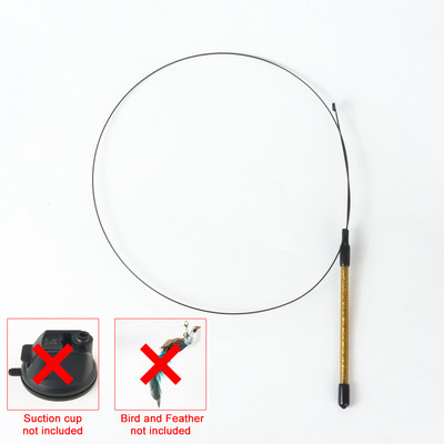 Handfree Ραβδί γάτας για πουλί/φτερό με πανίσχυρη βεντούζα διαδραστικά παιχνίδια για γάτες Προϊόντα για άσκηση κυνηγιού γατών για κατοικίδια