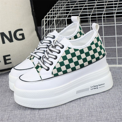 Moderne ženske cipele s platformom i vezicama visoke 8 cm