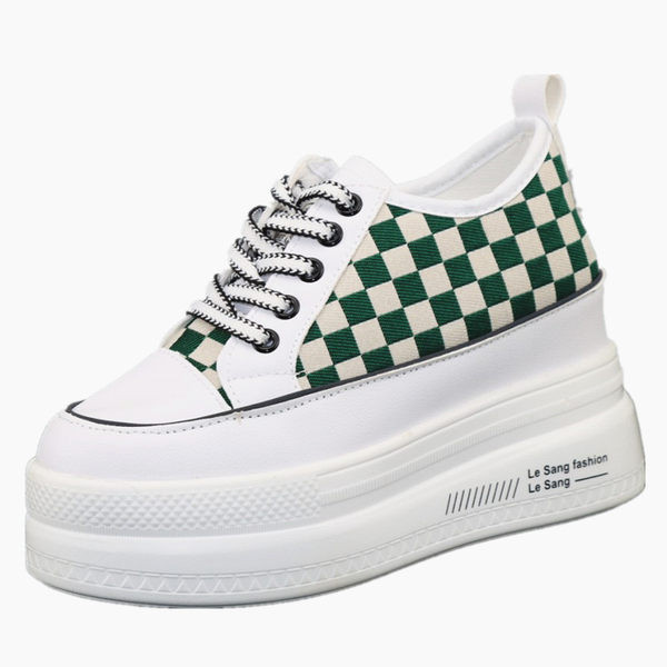 Moderne ženske cipele s platformom i vezicama visoke 8 cm