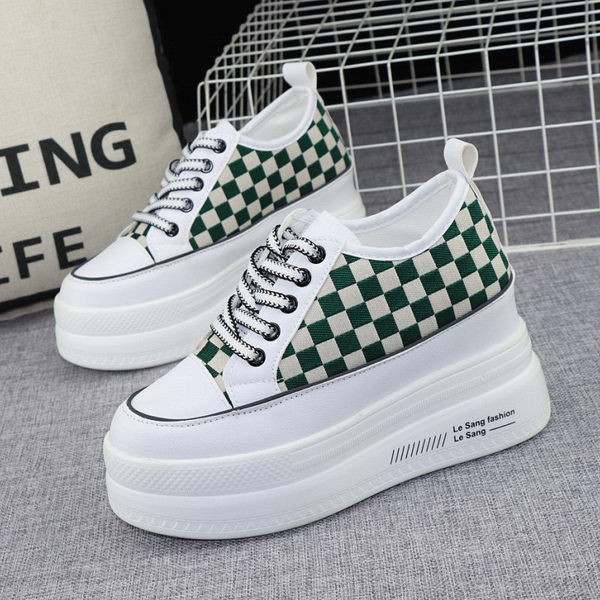 Moderne ženske cipele s platformom i vezicama visoke 8 cm