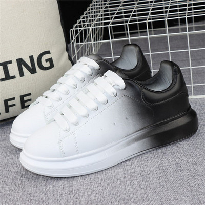 Trendovske ženske tenisice na vezanje od eko kože u preljevima boja