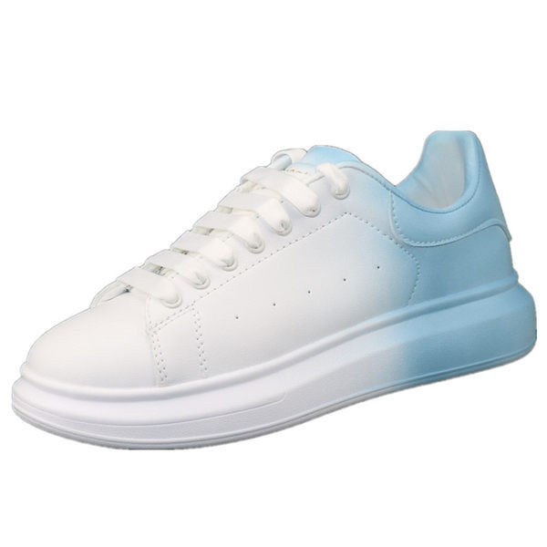 Trendovske ženske tenisice na vezanje od eko kože u preljevima boja