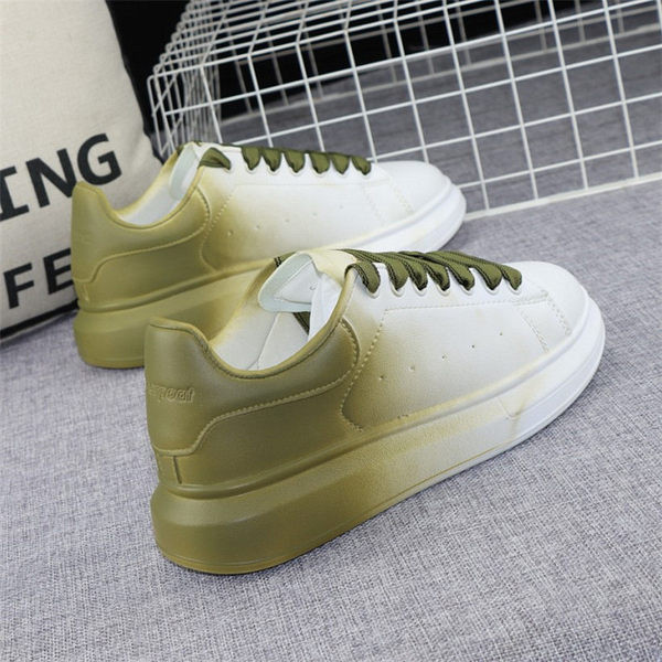 Trendovske ženske tenisice na vezanje od eko kože u preljevima boja