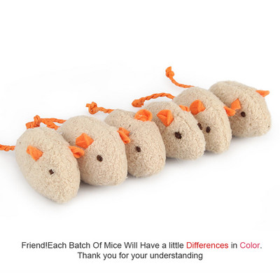 6buc Mix Jucărie pentru animale de companie Catnip Soareci Pisici Jucării Fun Plush Mouse Pisici Jucărie pentru pisoi