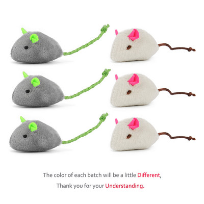 6buc Mix Jucărie pentru animale de companie Catnip Soareci Pisici Jucării Fun Plush Mouse Pisici Jucărie pentru pisoi