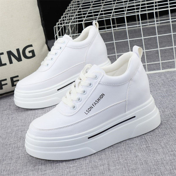 Γυναικεία casual δερμάτινα παπούτσια με κορδόνια