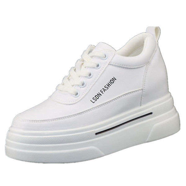 Γυναικεία casual δερμάτινα παπούτσια με κορδόνια