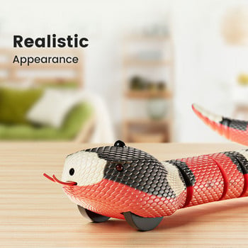 Smart Sensing Snake Cat Toys Ηλεκτρικά διαδραστικά παιχνίδια για γάτες Αξεσουάρ USB φόρτισης για γάτες για σκύλους κατοικίδιων Παιχνίδι Παιχνίδι