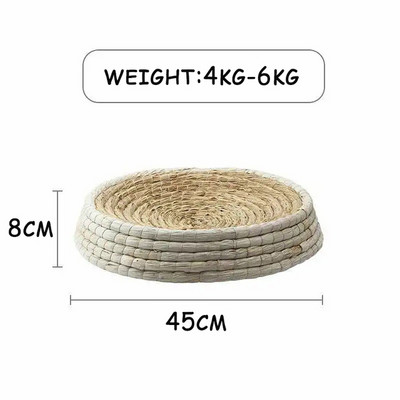 Käsitsi valmistatud kassi voodikraabits magamismatt Lemmikloomad õlgedest punutud voodi Kassipoeg Kassid Maja Ümmargune kassinapp lihvimine küünismänguasi Lemmikloomatarbed