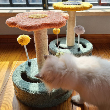 Малка котка Къщичка на дърво Драскалка Мебели за катерене Сизал Играчки за коте Рамка за упражнения Дейности на закрито Стоки за домашни любимци
