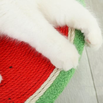 Cats Scratcher Κρεβάτι καρπούζι Σιζάλ Ξυστό για ακονισμένα νύχια Ξύστρα Τρίψιμο Claw Climbing Cat Toys Προστατευτικό επίπλων
