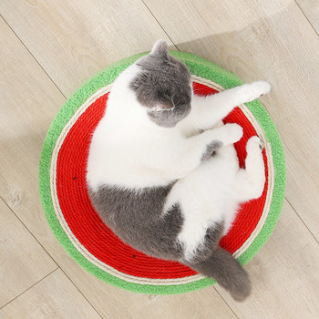 Cats Scratcher Κρεβάτι καρπούζι Σιζάλ Ξυστό για ακονισμένα νύχια Ξύστρα Τρίψιμο Claw Climbing Cat Toys Προστατευτικό επίπλων