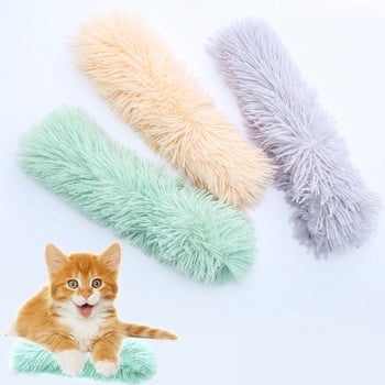 Котешка плюшена играчка Winter Warm Pv Velvet Pillow Catnip Toys Pet Sounding Paper Toy Cat Interactive Self-realing Toy Cat Chew Toy