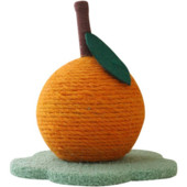 Jucărie drăguță portocalie pentru arbore de pisică pentru animale de companie cu stâlp de zgâriat pentru pisică, pisoi, cățărare, ciuperci, apartament pentru protejarea mobilierului, livrare rapidă