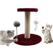Γάτες Παιχνίδι Σιζάλ Γάτα Ξυστό για γατάκι αναρριχώμενο στύλο Jumping Tower Παιχνίδι με Spring Ball Scraper Γάτα Scraper Παιχνίδι εκπαίδευσης για κατοικίδια