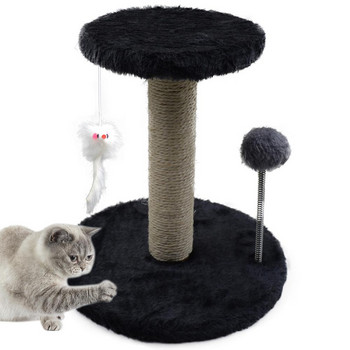 Γάτες Παιχνίδι Σιζάλ Γάτα Ξυστό για γατάκι αναρριχώμενο στύλο Jumping Tower Παιχνίδι με Spring Ball Scraper Γάτα Scraper Παιχνίδι εκπαίδευσης για κατοικίδια