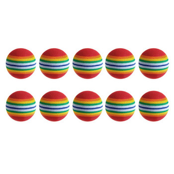 10 бр. Цветни домашни любимци Rainbow Foam Fetch Balls Трениране на интерактивни кучета Забавна играчка