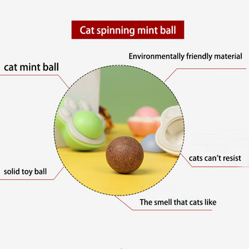 Παιχνίδια με μπάλες τοίχου catnip για γάτες Καθαρισμός δοντιών Licking balls προμήθειες για κατοικίδια Υγιές τοίχος με μπάλα catnip Stick-on Φυσική καραμέλα σνακ