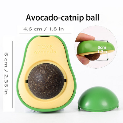 Kassinaerist seinapallimänguasjad kassidele Hammaste puhastamine Licking Balls lemmikloomatarbed Tervislik kassinaerise pallisein Stick-on Natural Snack Candy