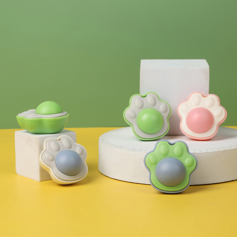 Kassinaerist seinapallimänguasjad kassidele Hammaste puhastamine Licking Balls lemmikloomatarbed Tervislik kassinaerise pallisein Stick-on Natural Snack Candy