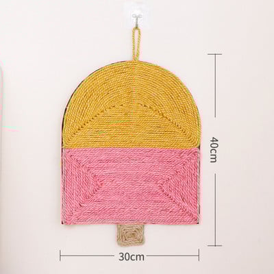 Sisal Cat Scratcher Board Cat Scratching Post Mat Παιχνίδι Κρεβάτι Πατάκι Ακονιστήρι με νύχια Ξύστρες για γάτες Τρίψιμο Μαξιλαράκι νυχιών Έπιπλα για κατοικίδια