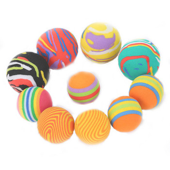 Cat Toys Teaser Ball Training Amusement Smart Cat Toys Interactive Multicolor Ball Cats Toy Pet Playing Ball for Kitten Kitty