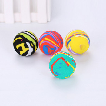 Cat Toys Teaser Ball Training Amusement Smart Cat Toys Interactive Multicolor Ball Cats Toy Pet Playing Ball for Kitten Kitty