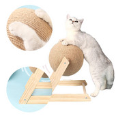 Cat Toys Ξύλινη σανίδα Ξυσίματος Γάτα Ξύσιμο Μπάλα Γάτα Τρίψιμο Πατών Παιχνίδια Σιζάλ Σχοινί Μπάλα Γάτα Διαδραστικό παιχνίδι Παιχνίδι Γάτα Προμήθεια