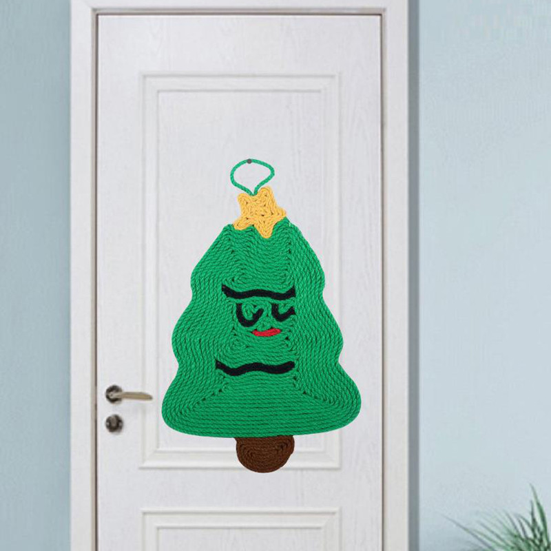 Igračke za grebanje božićnog drvca za mačku Jastučići od konoplje od sisala Kandža za mljevenje Samostalna igra Daska za grebanje od sisala Mačići za igru Potrepštine za kućne ljubimce