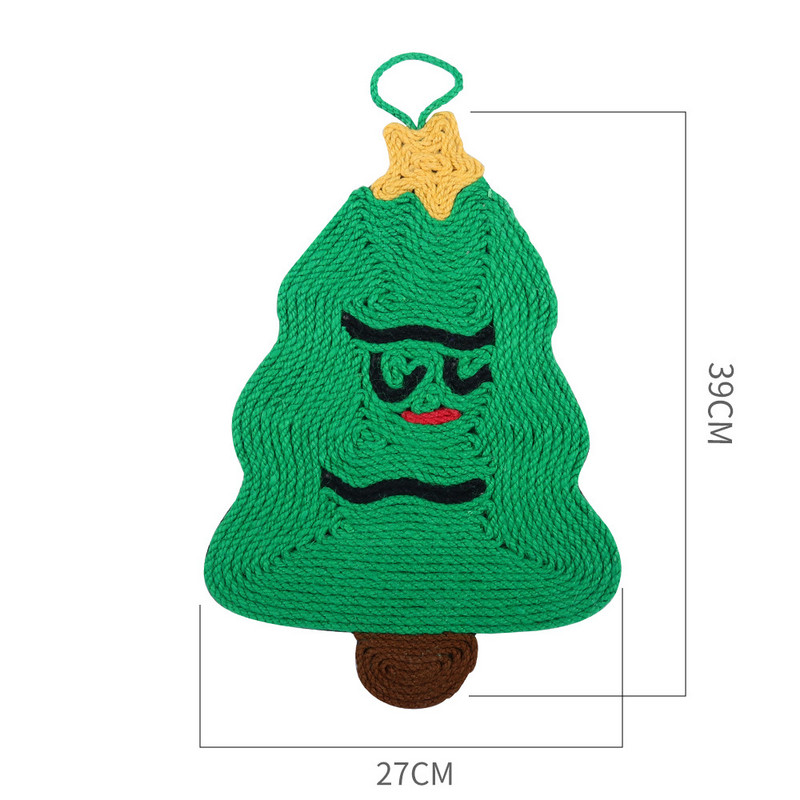 Igračke za grebanje božićnog drvca za mačku Jastučići od konoplje od sisala Kandža za mljevenje Samostalna igra Daska za grebanje od sisala Mačići za igru Potrepštine za kućne ljubimce