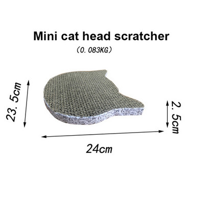 Mini zgârietor de pisici Accesorii pentru animale de companie Scratch Pad Jucărie rezistentă la uzură Pește Cap de pisică Model de fluture