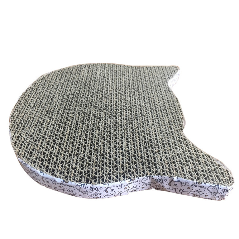 Mini zgârietor de pisici Accesorii pentru animale de companie Scratch Pad Jucărie rezistentă la uzură Pește Cap de pisică Model de fluture