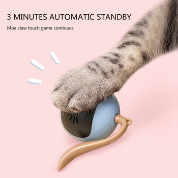Γάτα Παιχνίδι USB ηλεκτρική μπάλα άλματος Αυτοπεριστρεφόμενα παιχνίδια Rolling Jumping Ball 1000mAh Έξυπνο παιχνίδι γάτας για κατοικίδια γατάκια σκύλους