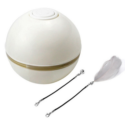 Igračka za mačke USB električna lopta za skakanje Samorotirajuće igračke Lopta za skakanje kotrljajuća 1000mAh Pametna igračka za mačke za kućne ljubimce, mačiće, pse, djecu