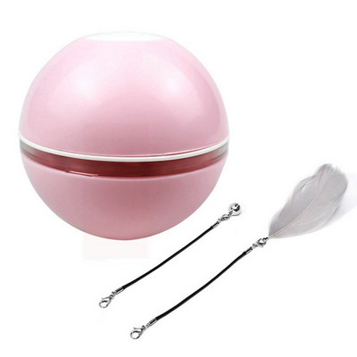 Igračka za mačke USB električna lopta za skakanje Samorotirajuće igračke Lopta za skakanje kotrljajuća 1000mAh Pametna igračka za mačke za kućne ljubimce, mačiće, pse, djecu