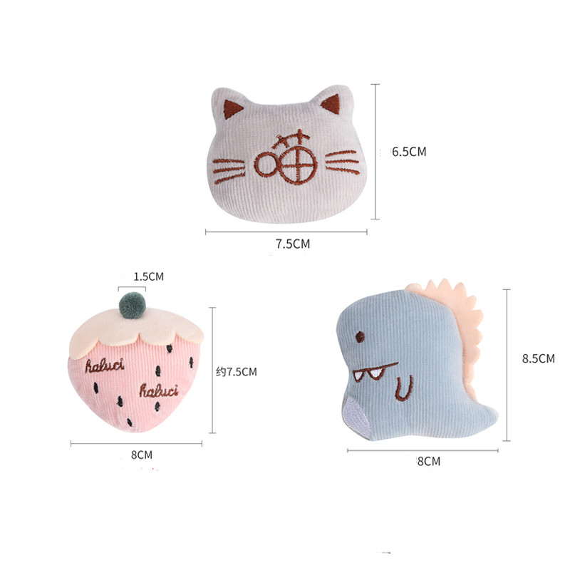 Kačių žaislas Mini katės šlifavimo katžolės žaislai Juokingi interaktyvūs pliušiniai katės dantukai žaislai naminiams kačiukams kramtomieji žaislai nagai nykščio įkandimo gyvūno reikmenys