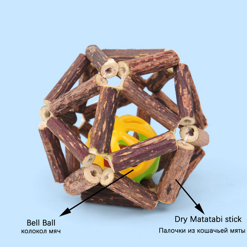 Kassinaerist palliga kassimänguasjad Interaktiivne mänguasi kassipojale Matatabi Polygonum Kasside puhastamine Hambad Terved Kassipuust pallid Lemmikloomatarbed
