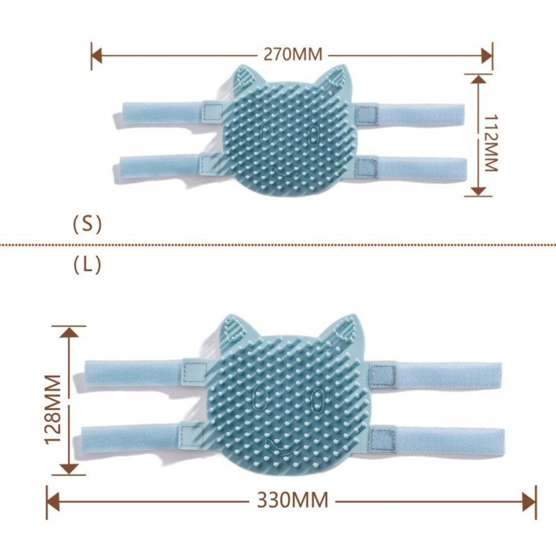 Self Groomer Placă de zgâriat pentru animale de companie Scăzător feței Pieptene de masaj Perie pentru îngrijirea pisicilor Călătorirea părului