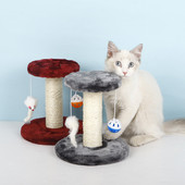 Πλαίσιο αναρρίχησης Cat Tree Γάτα 20cm Διπλής στρώσης Διπλή Κρεμαστή μπάλα Ποντίκι Γατάκι Παιχνίδι Διασκέδαση Παίξτε Προμήθειες για κατοικίδια