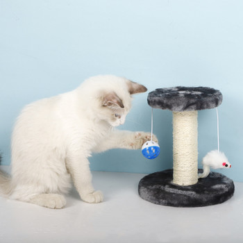 Πλαίσιο αναρρίχησης Cat Tree Γάτα 20cm Διπλής στρώσης Διπλή Κρεμαστή μπάλα Ποντίκι Γατάκι Παιχνίδι Διασκέδαση Παίξτε Προμήθειες για κατοικίδια