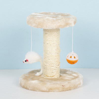 Πλαίσιο αναρρίχησης Cat Tree Γάτα 20cm Διπλής στρώσης Διπλή Κρεμαστή μπάλα Ποντίκι Γατάκι Παιχνίδι Διασκέδαση Παίξτε Προμήθειες για κατοικίδια