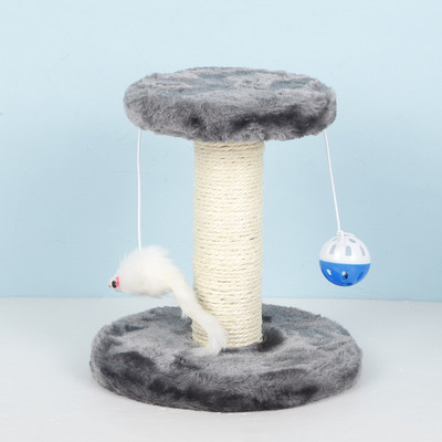 Πλαίσιο αναρρίχησης Cat Tree Γάτα 20cm Διπλής στρώσης Διπλή Κρεμαστή μπάλα Ποντίκι Γατάκι Παιχνίδι Διασκέδαση Παίξτε Προμήθειες για κατοικίδια