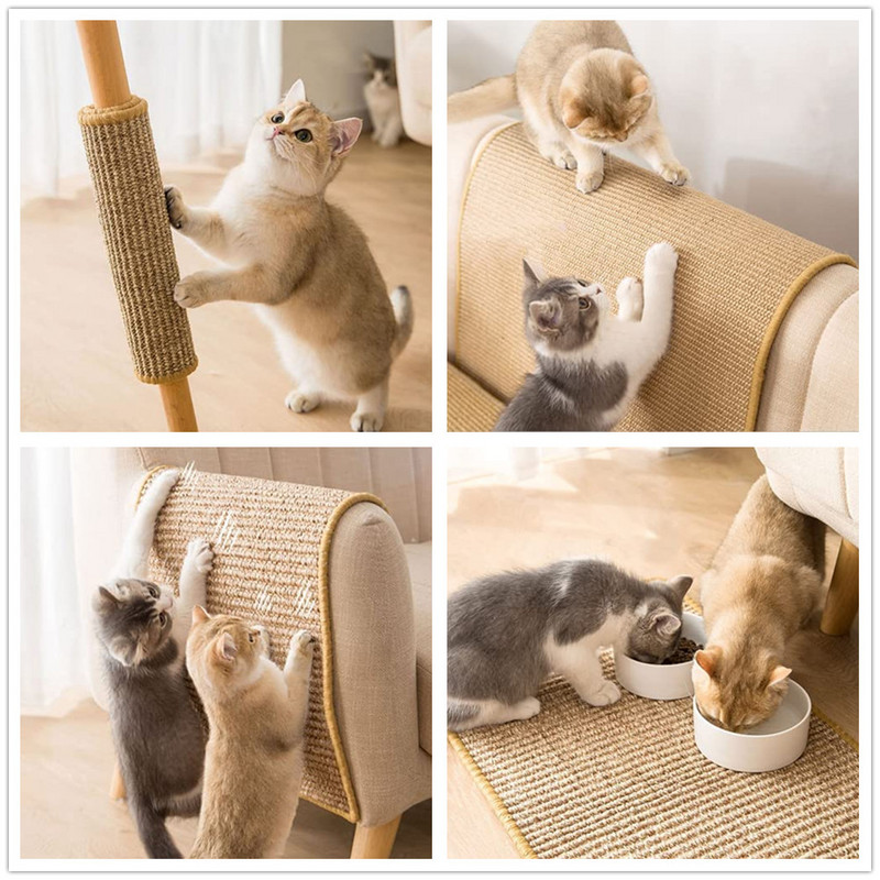Zaštita od sisala za mačje grebanje Mačke za grebanje stabala Strugač za prostirke Igralište protiv ogrebotina Grebalica za mačke Zaštita za kauč za kućne ljubimce Zaštita za namještaj
