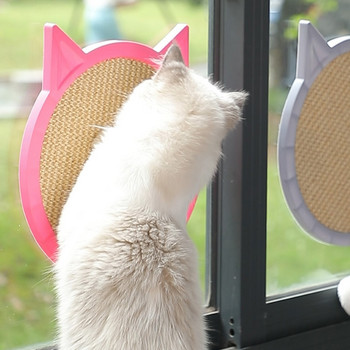 Φυσικό Sisal Scratcher Cat Scratcher Pad Scratching Pocket Scratching Post with βεντούζα Toy Cat Toy Claw Care Pad Grinding
