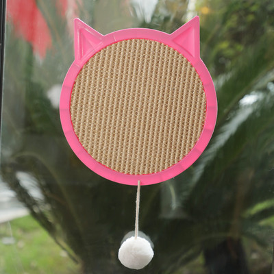 Φυσικό Sisal Scratcher Cat Scratcher Pad Scratching Pocket Scratching Post with βεντούζα Toy Cat Toy Claw Care Pad Grinding