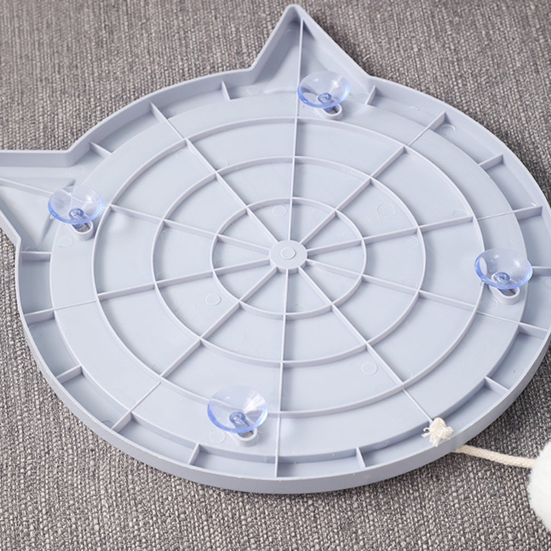 Φυσικό Sisal Scratcher Cat Scratcher Pad Scratching Pocket Scratching Post with βεντούζα Toy Cat Toy Claw Care Pad Grinding