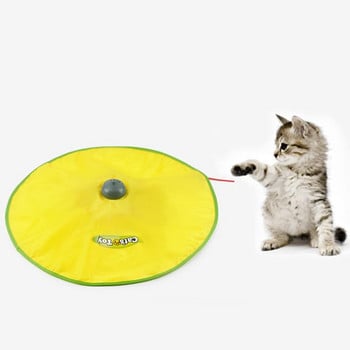 4 скорости Автоматични забавни котешки играчки Electric Motion Undercover Fabric Moving Mouse Feather Interactive Toy For Cat Kitty Pet Toy