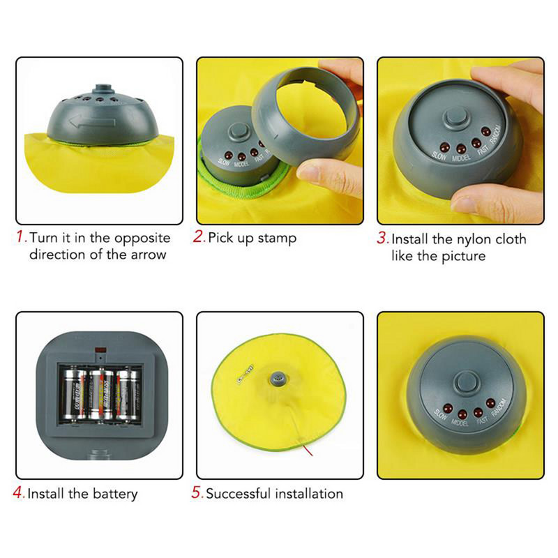 4 brzine Automatske smiješne igračke za mačke Electric Motion Undercover Fabric Moving Mouse Feather Interactive Toy For Cat Kitty Pet Toy